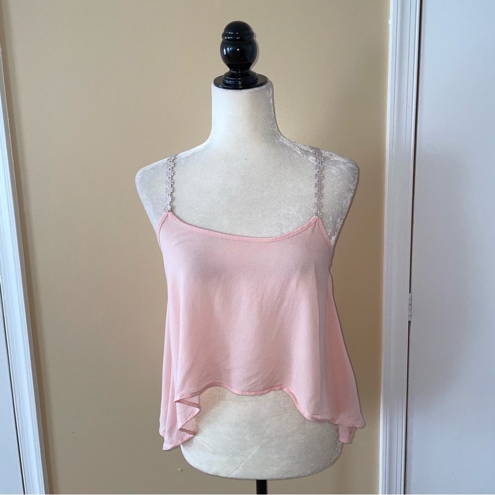 Tobi Baby Pink Crop Top - Picture 4 of 8